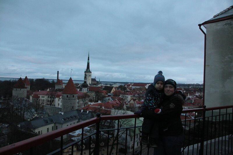 Таллин со смотровой Старого города