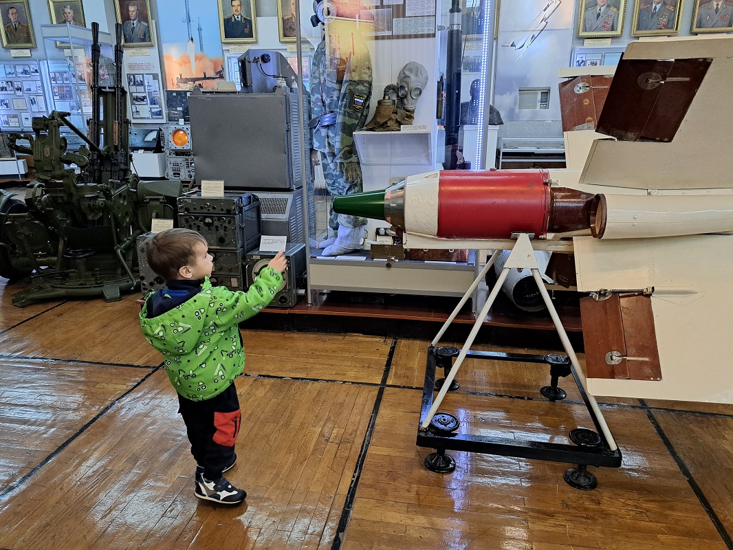 Посещение музея ПВО с детьми